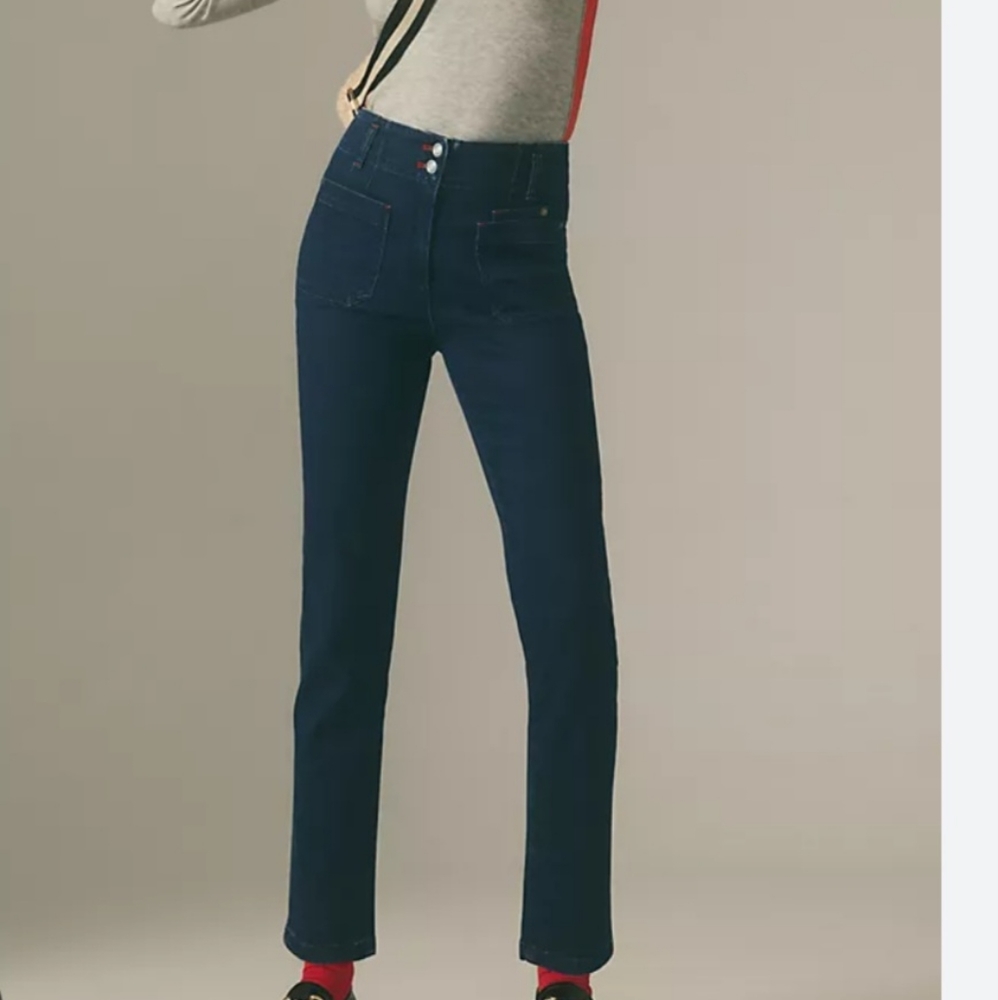 Maeve Junie High Rise Slim Leg Jean sz 26 NWT